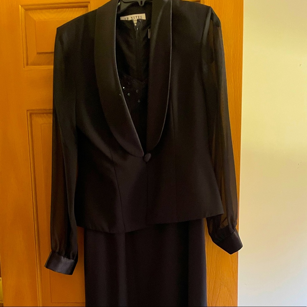 Formal black dress with jacket
